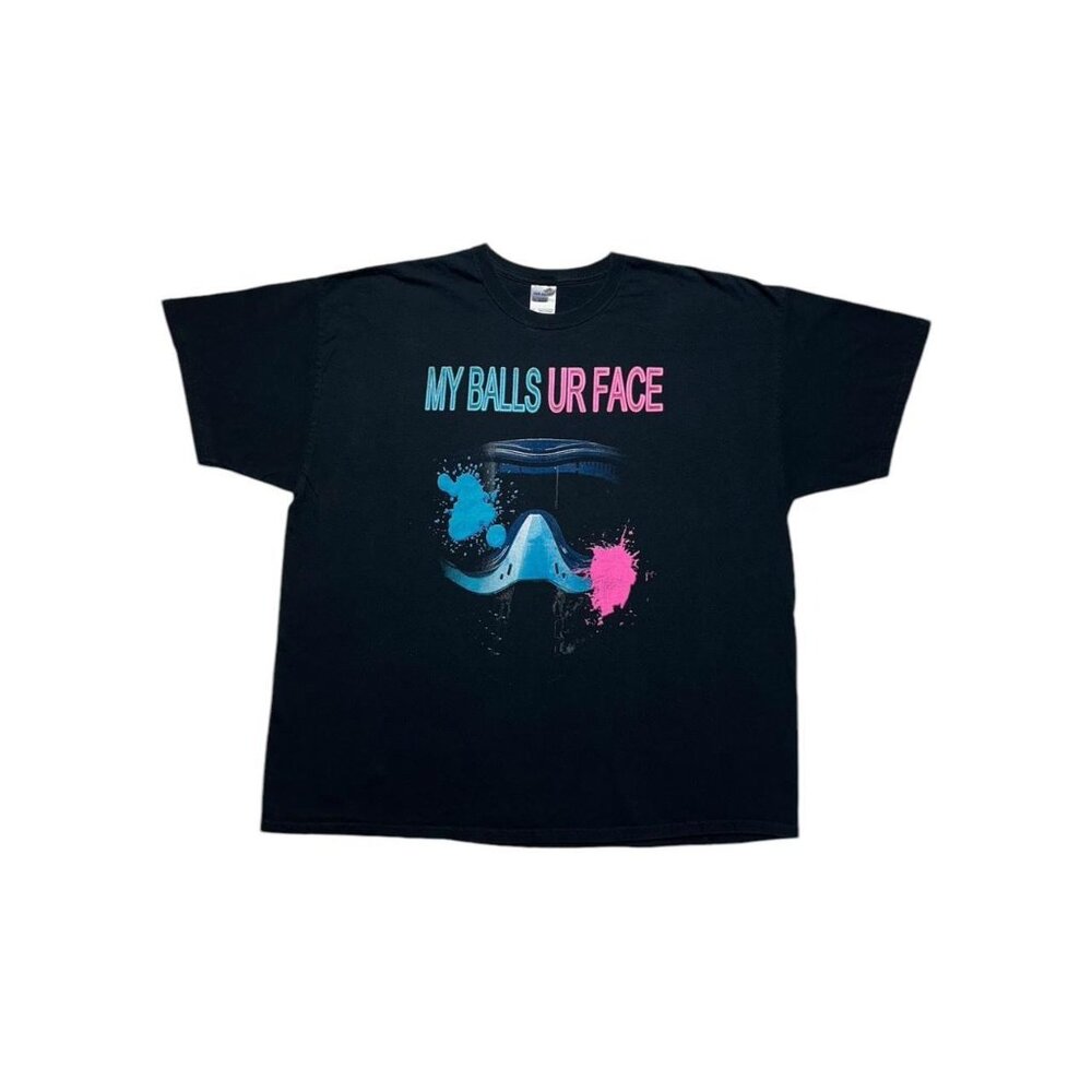 Y2K Paintball My Balls Ur Face T-Shirt